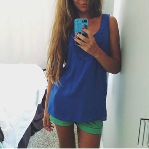 Banana Republic Blue Sleeveless Top Size Small